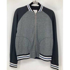 Rip Curl Heritage Varsity Raglan Jacket Size Medium M Black Gray Women New B51